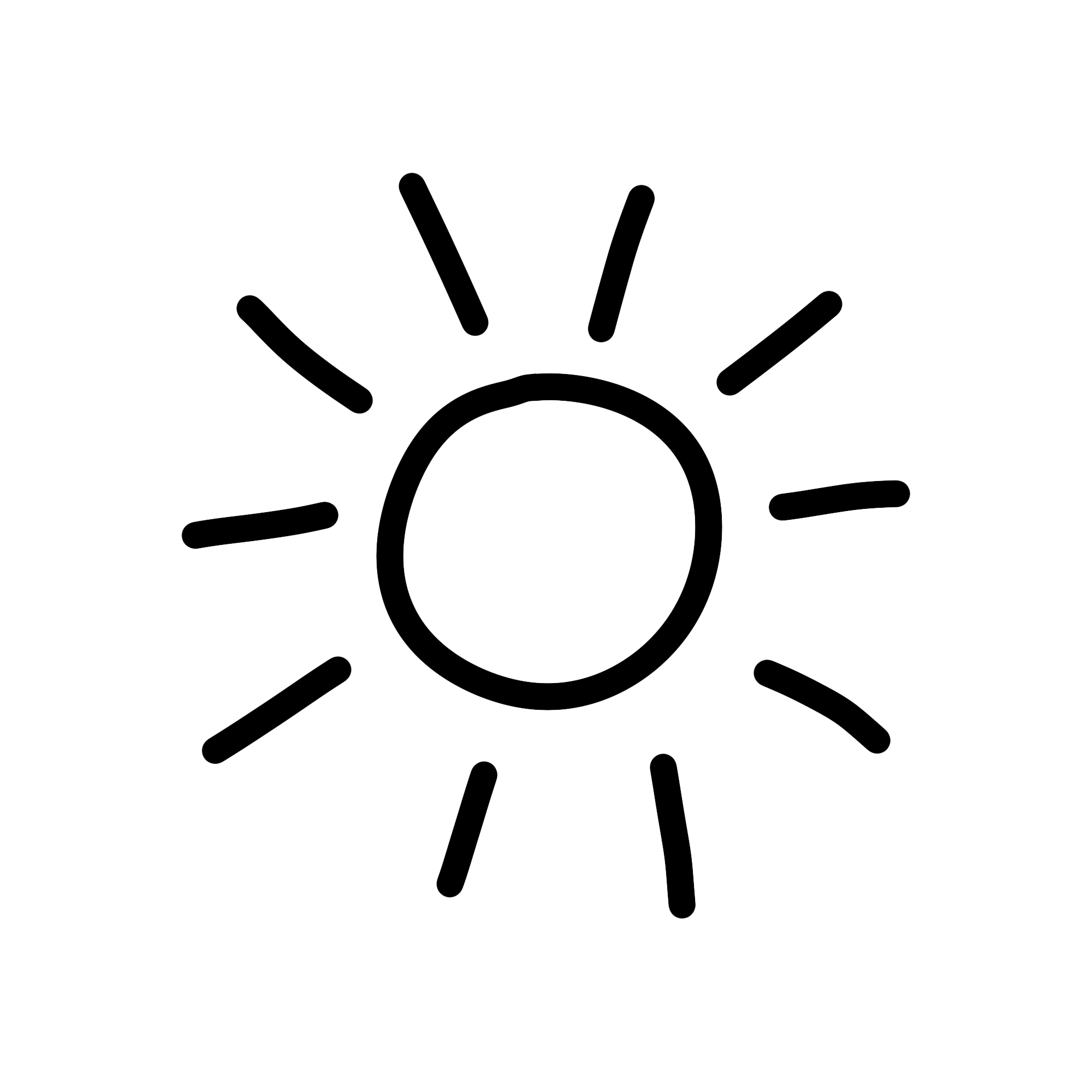 Animated sun doodle